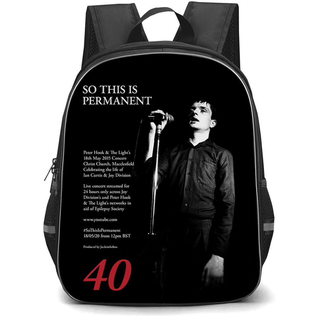 Joy Division Ian Curtis Backpack School Bag StudentPack - Ian Curtis So This Is Permanent Poster