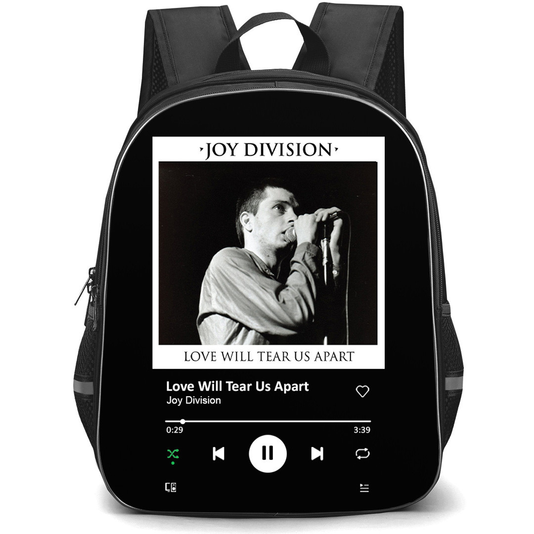 Joy Division Backpack School Bag StudentPack - Joy Division Love Will Tear Us Apart Cover Spotify Library Poster
