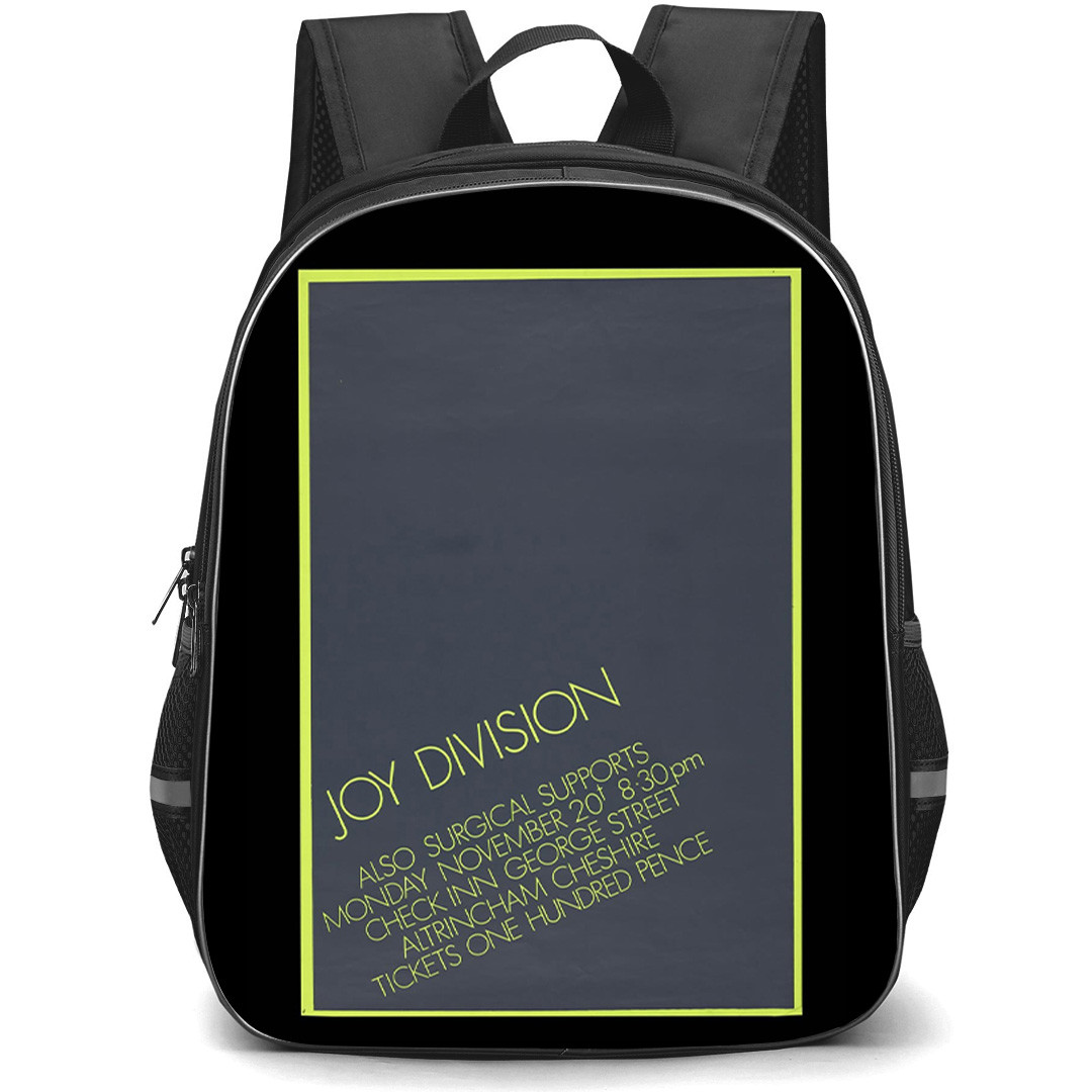Joy Division Backpack School Bag StudentPack - Joy Division New York City Concert Poster