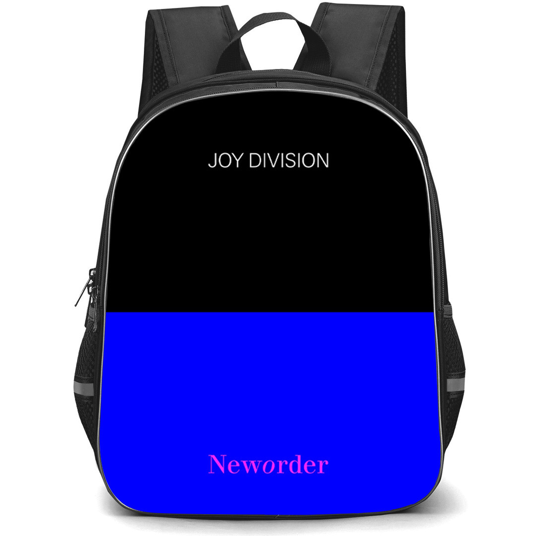 Joy Division Backpack School Bag StudentPack - Joy Division New Order Black And Blue Poster
