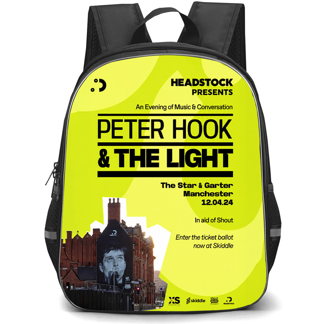 Joy Division Backpack School Bag StudentPack - Joy Division Peter Hook And The Light Headstock Concert Poster