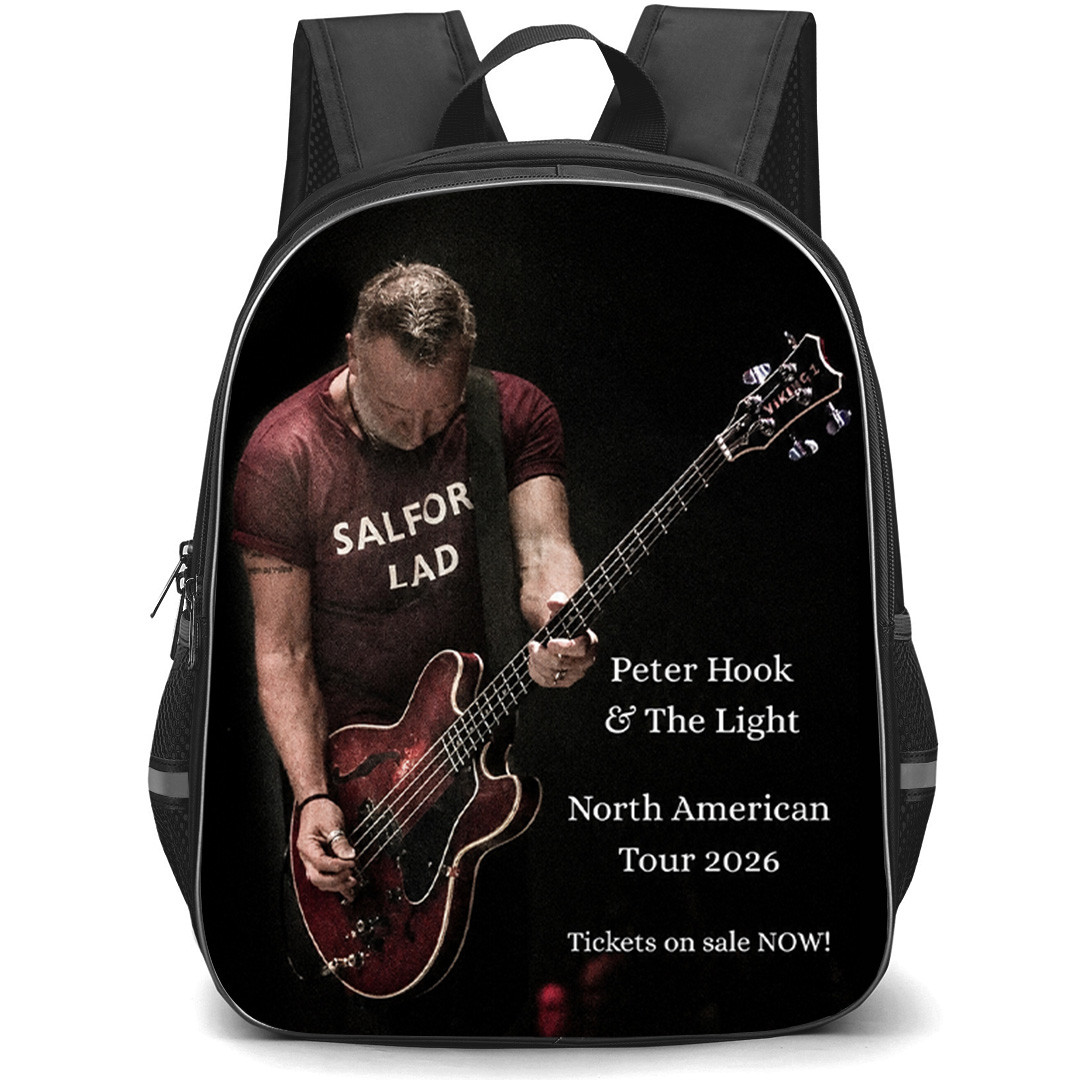 Joy Division Backpack School Bag StudentPack - Joy Division Peter Hook And The Light North American Tour 2026 Poster