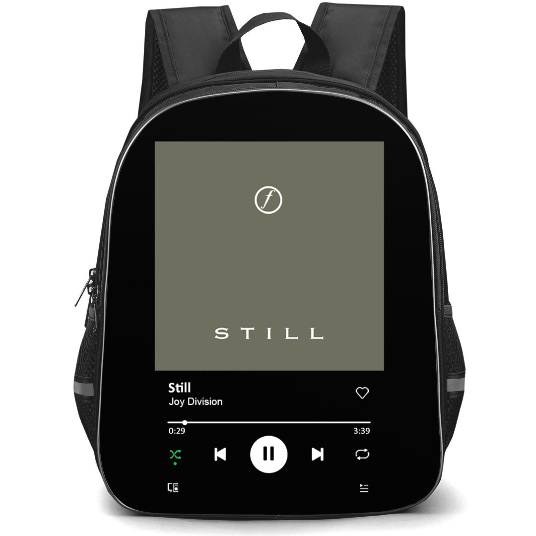 Joy Division Backpack School Bag StudentPack - Joy Division Still Album Cover Spotify Library Poster