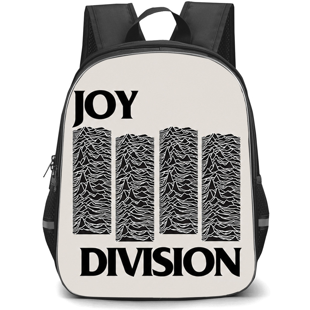 Joy Division Backpack School Bag StudentPack - Joy Division Unknown Pleasures Waveform Poster