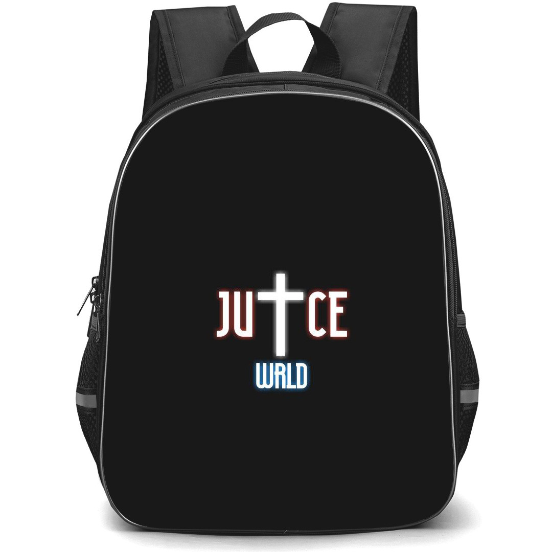 Juice WRLD Backpack StudentPack - Juice WRLD Logo On Black Background