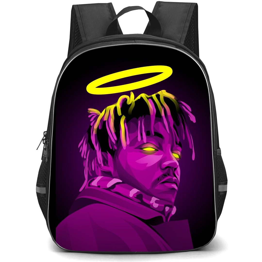 Juice WRLD Backpack StudentPack - Juice WRLD Side Portrait Purple Illustration