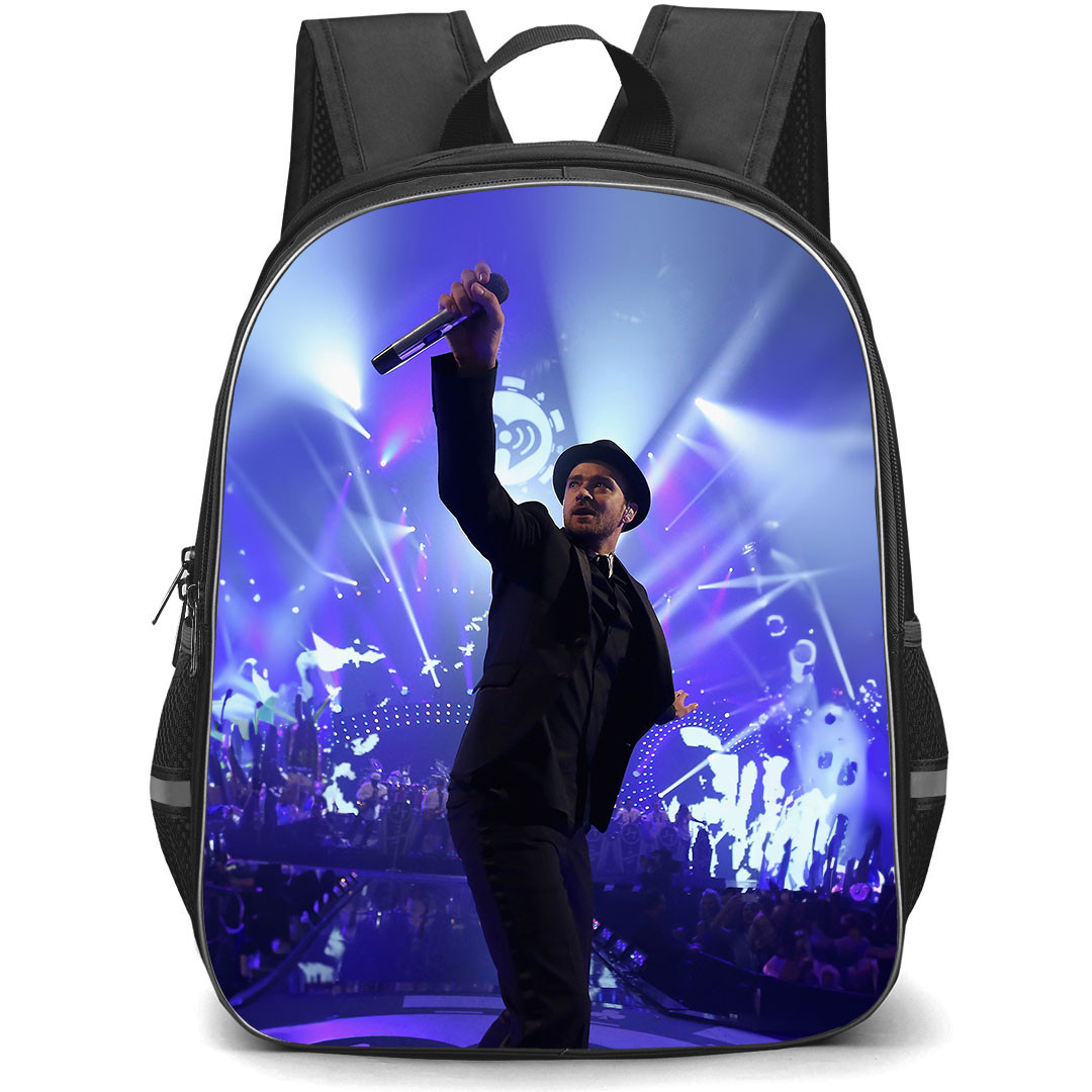 Justin Timberlake Backpack StudentPack - Justin Timberlake Performing On A Concert Poster