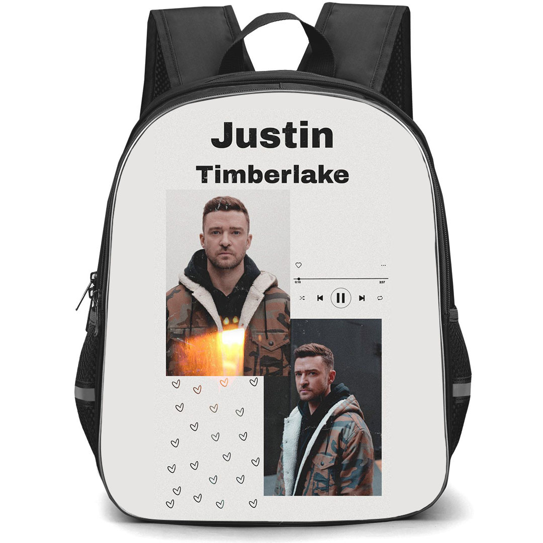 Justin Timberlake Backpack StudentPack - Justin Timberlake Portraits On Beige Background