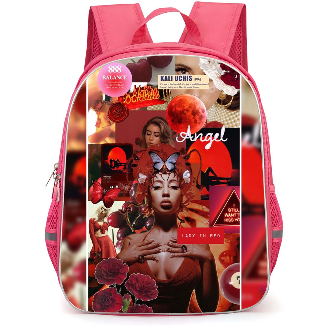 Kali Uchis Backpack StudentPack - Kali Uchis Lady In Red Collage Poster