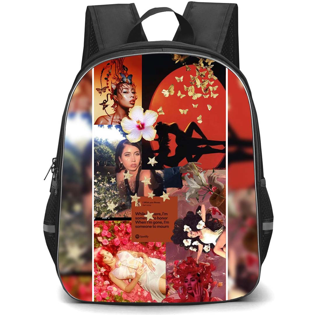 Kali Uchis Backpack StudentPack - Kali Uchis I Wish You Roses Collage Poster