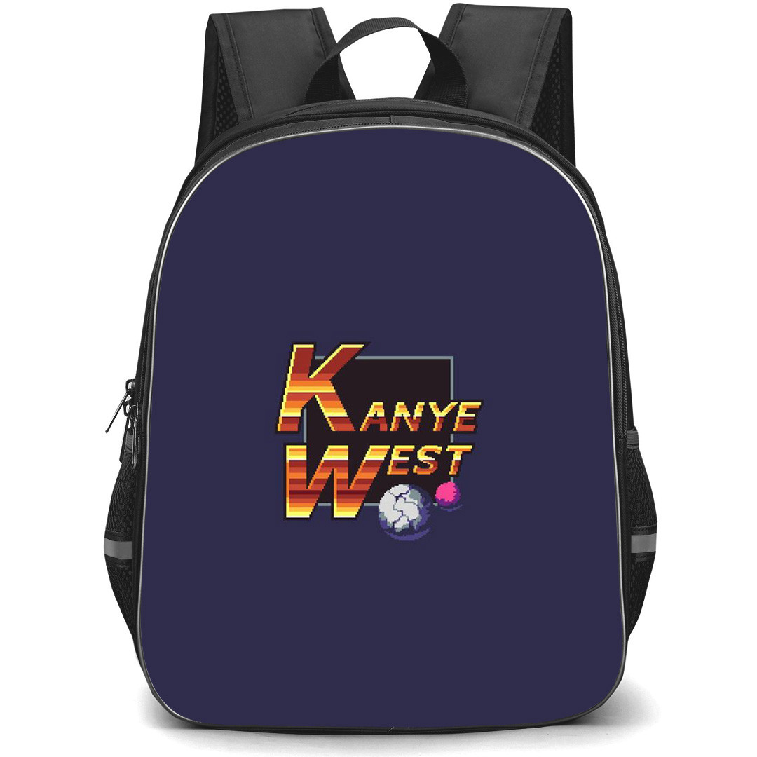 Kanye West Backpack StudentPack - Kanye West Logo On A Dark Background