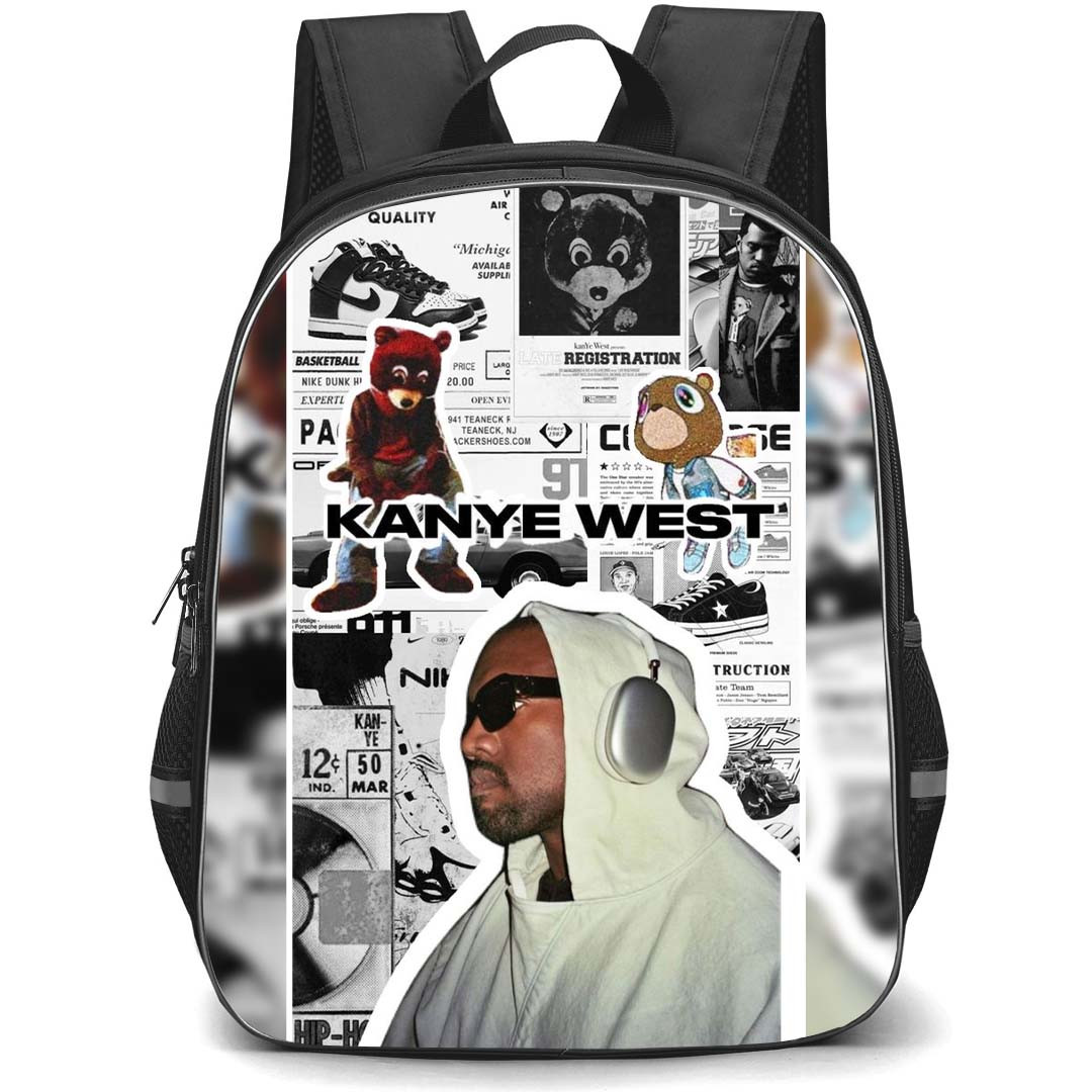 Kanye West Backpack StudentPack - Kanye West RainFire Creation Poster