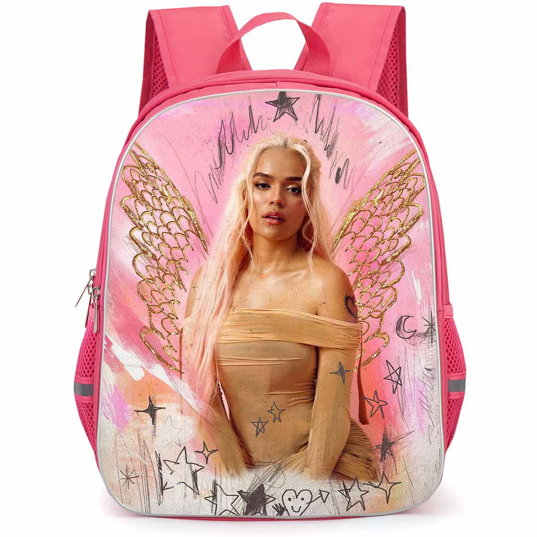 Karol G Backpack StudentPack - Karol G Portrait With Gloden Wing Poster