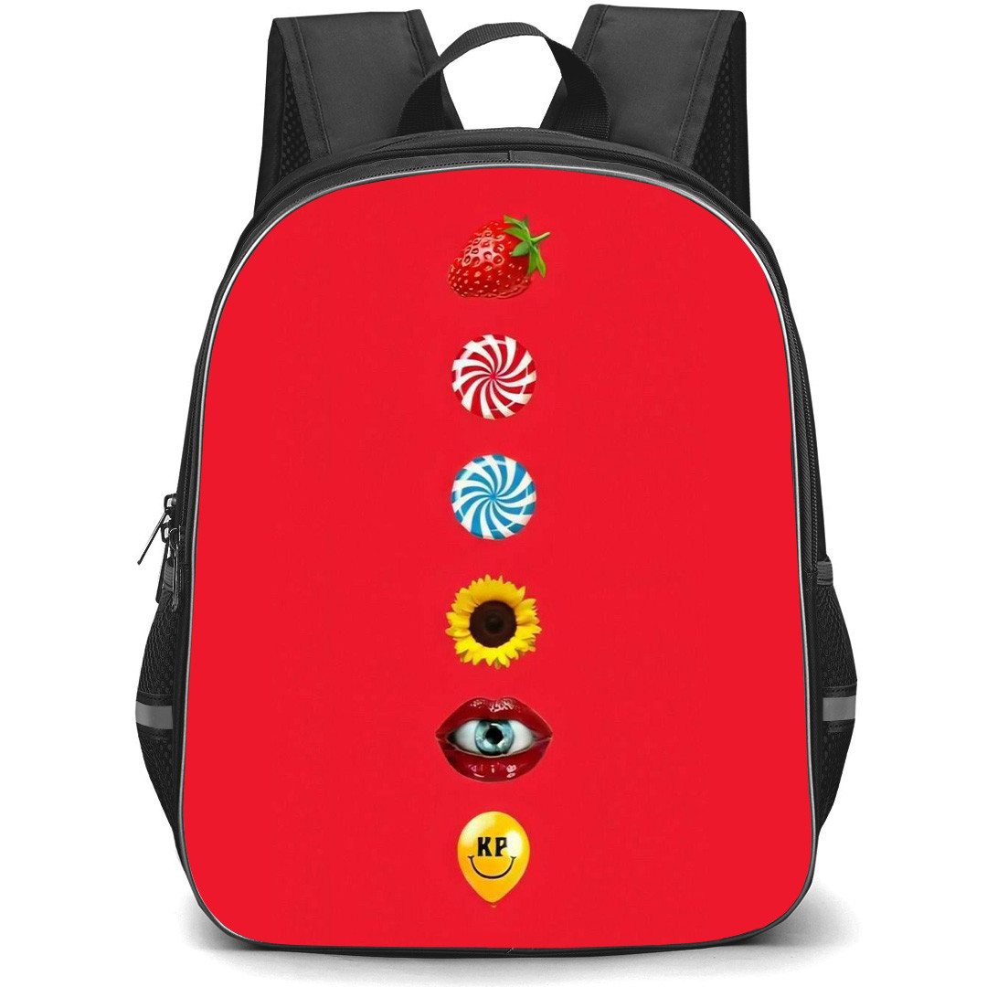 Katy Perry Backpack StudentPack - Katy Perry Albums Voting Thread Red Background Poster