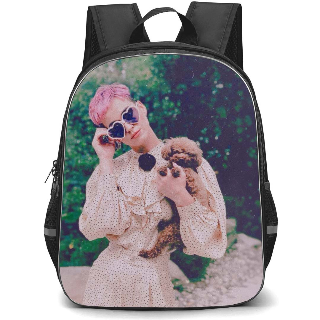 Katy Perry Backpack StudentPack - Katy Perry Holding A Poodle Poster