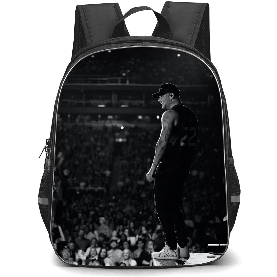 Kane Brown Backpack StudentPack - Kane Brown Interaction With Audience Grayscale Poster