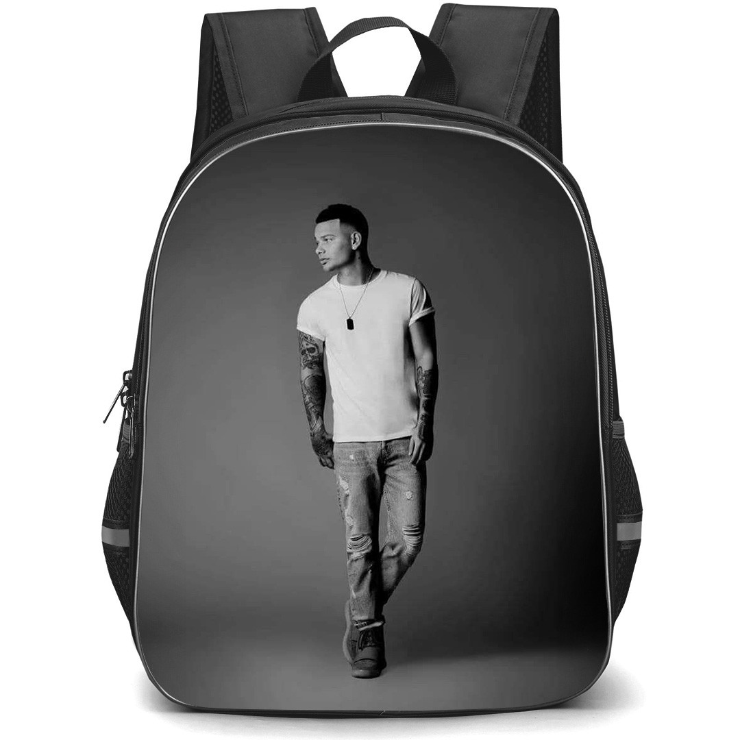 Kane Brown Backpack StudentPack - Kane Brown Standing Grayscale Photoshoot Picture