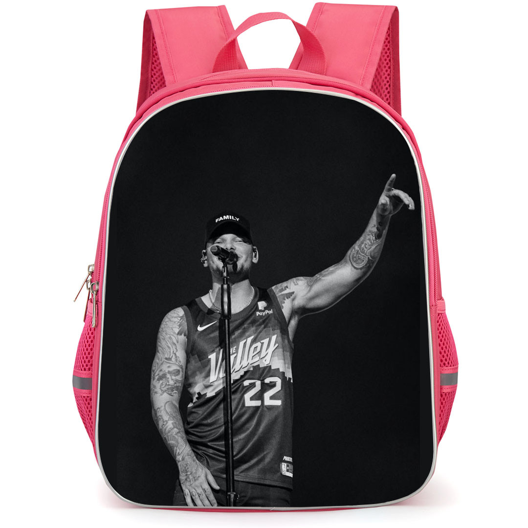 Kane Brown Backpack StudentPack - Kane Brown Standing On Stage Grayscale Poster