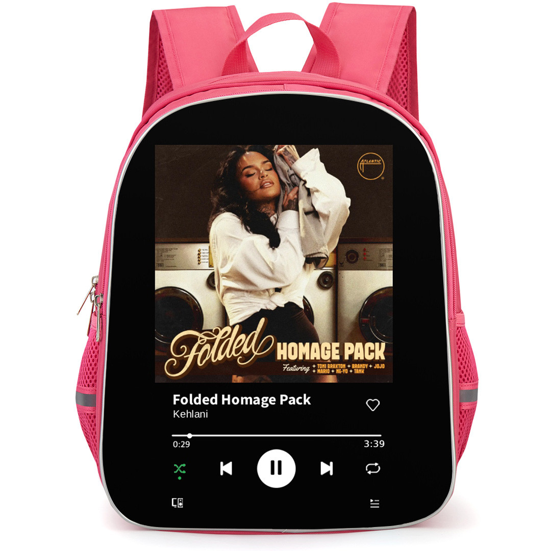 Kehlani Backpack School Bag StudentPack - Kehlani Folded Homage Pack Album Cover