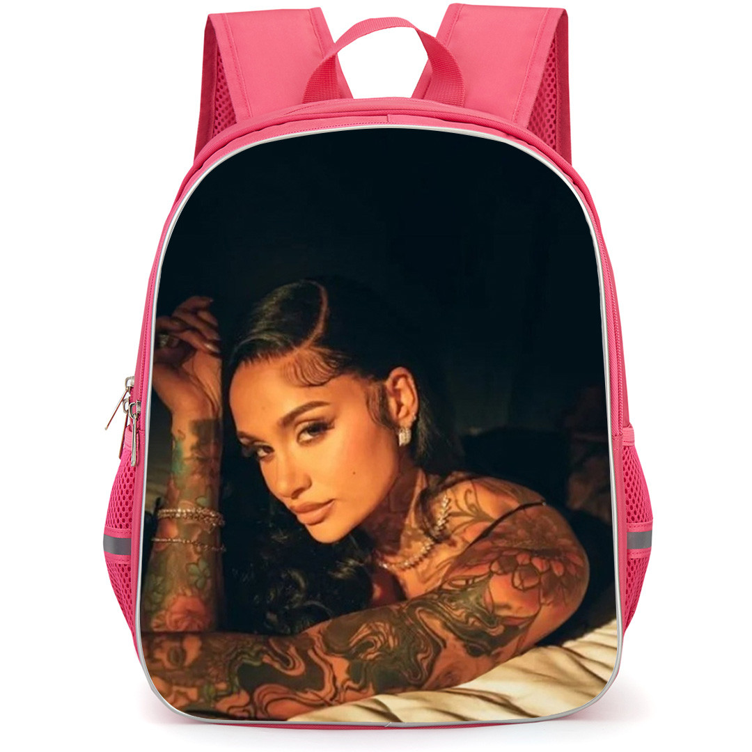 Kehlani Backpack School Bag StudentPack - Kehlani Lying On Bed Pose