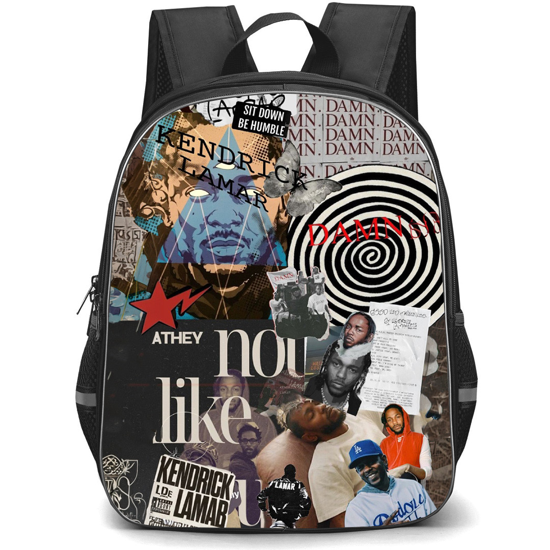 Kendrick Lamar Backpack School Bag StudentPack - Kendrick Lamar Abstract Collage