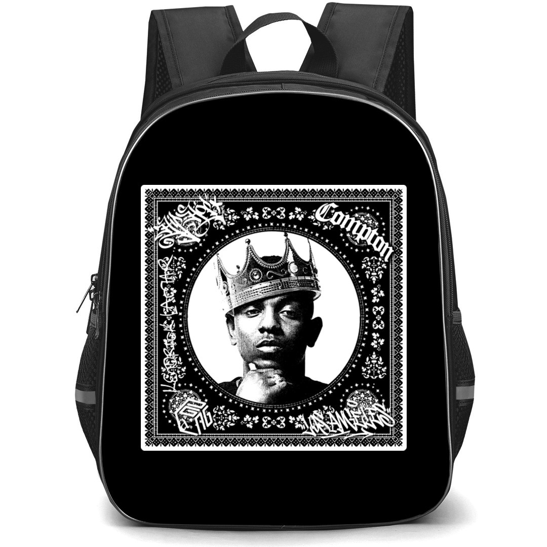 Kendrick Lamar Backpack School Bag StudentPack - Kendrick Lamar Avatar Black And White