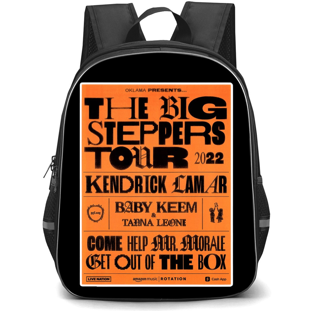 Kendrick Lamar Backpack School Bag StudentPack - Kendrick Lamar The Big Stepper Tour Poster
