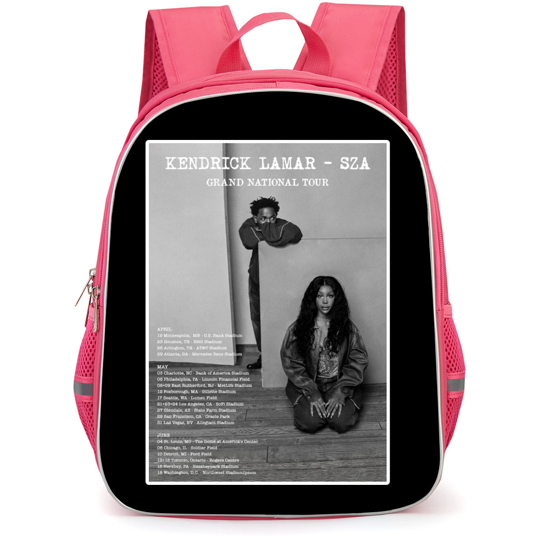 Kendrick Lamar Backpack School Bag StudentPack - Kendrick Lamar Grand National Tour Poster