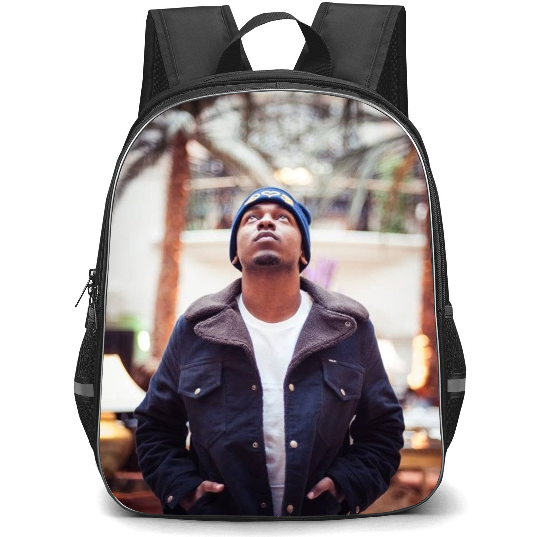 Kendrick Lamar Backpack School Bag StudentPack - Kendrick Lamar Looking Up Trees Background