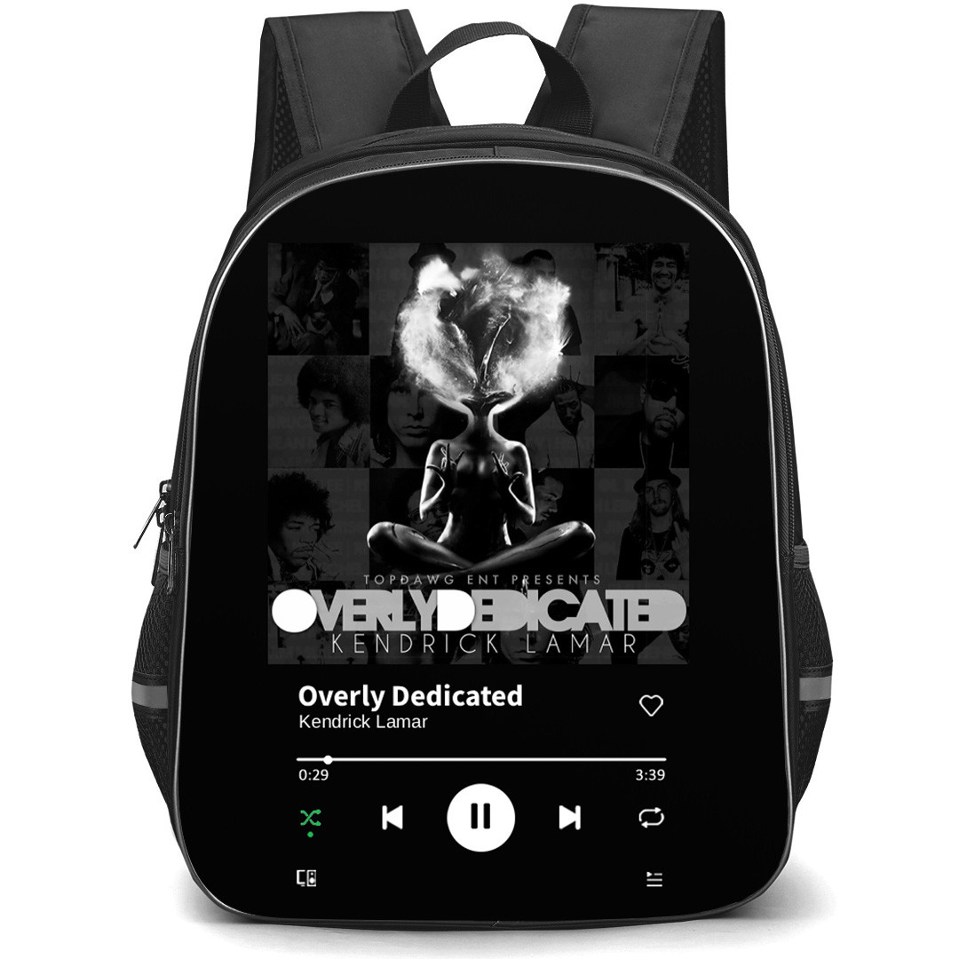 Kendrick Lamar Backpack School Bag StudentPack - Kendrick Lamar Overly Dedicated Album Cover