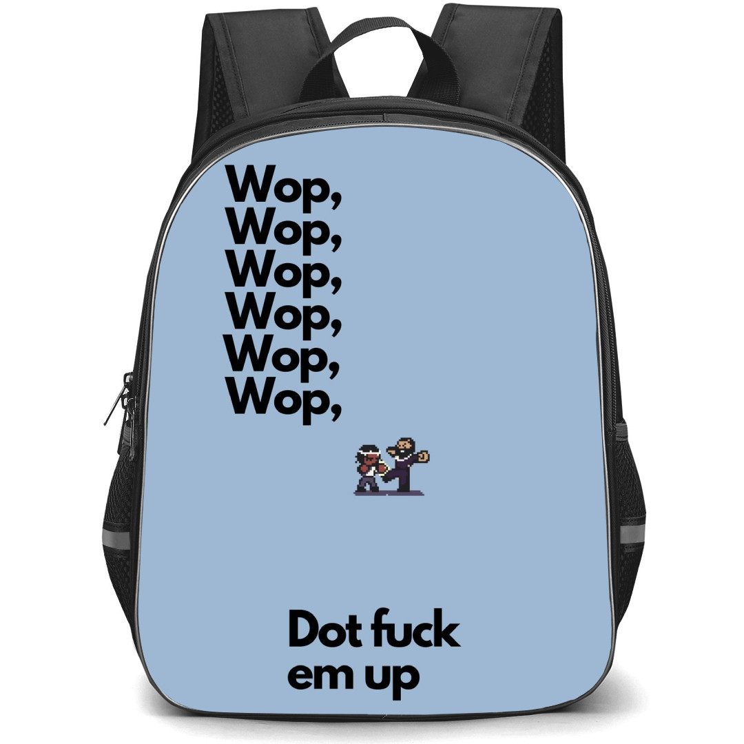 Kendrick Lamar Backpack StudentPack - Kendrick Lamar Pixel Art On Gray Background
