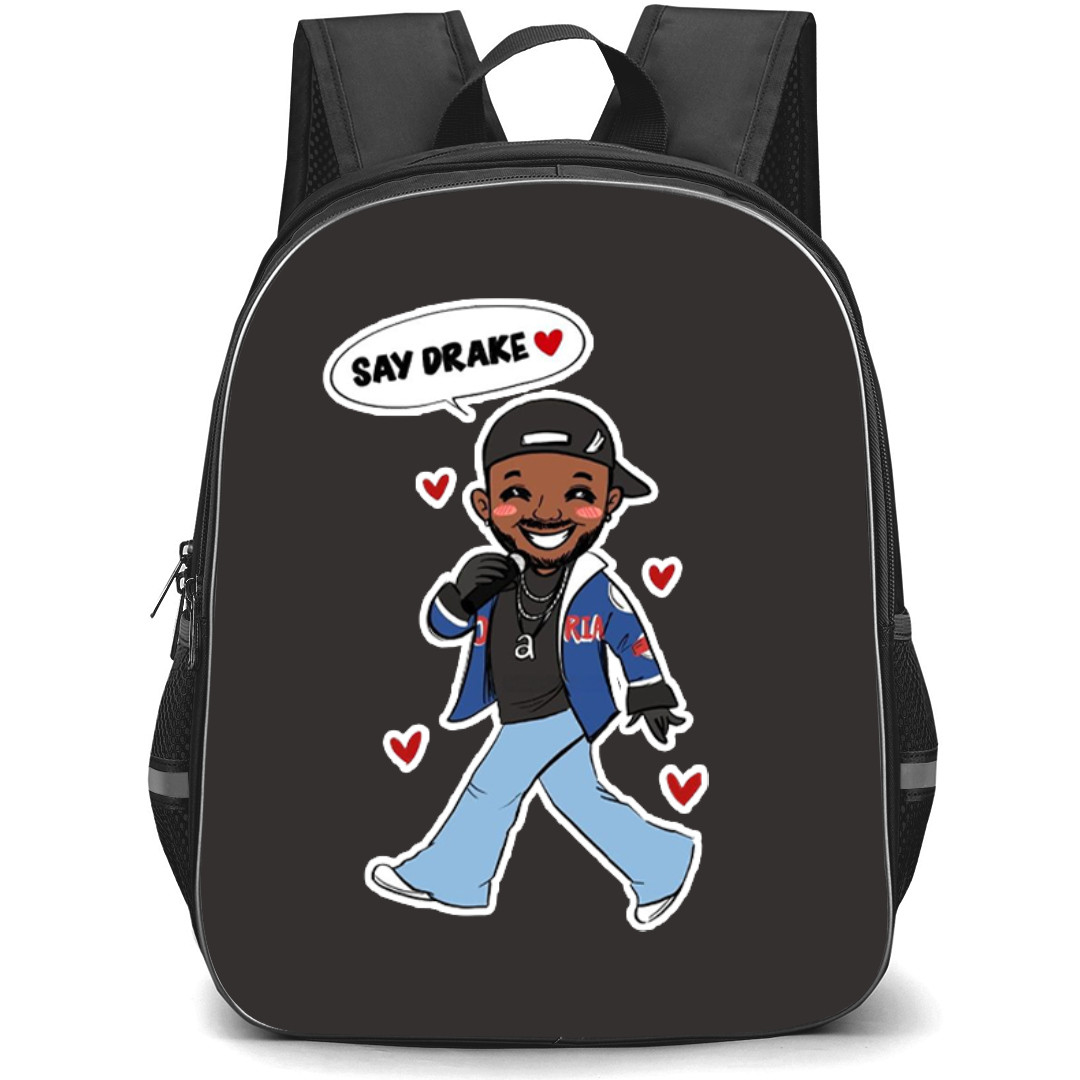 Kendrick Lamar Backpack StudentPack - Kendrick Lamar Say Drake Illustration Art Sticker