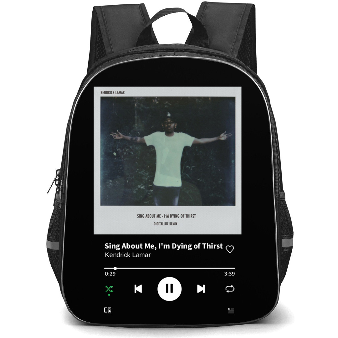 Kendrick Lamar Backpack School Bag StudentPack - Kendrick Lamar Kendrick Lamar Sing About Me, I'm Dying of Thirst Cover Art