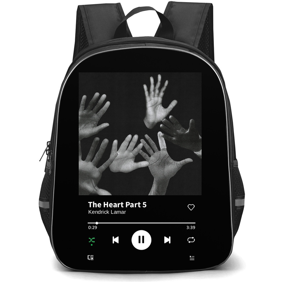Kendrick Lamar Backpack School Bag StudentPack - Kendrick Lamar The Heart Part 5 Cover Art