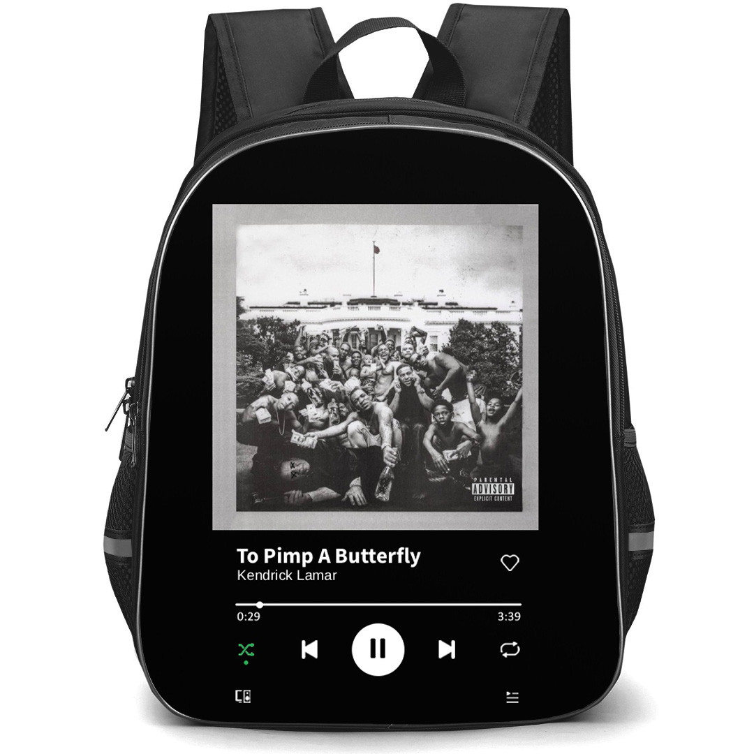 Kendrick Lamar Backpack School Bag StudentPack - Kendrick Lamar To Pimp A Butterfly Album Cover