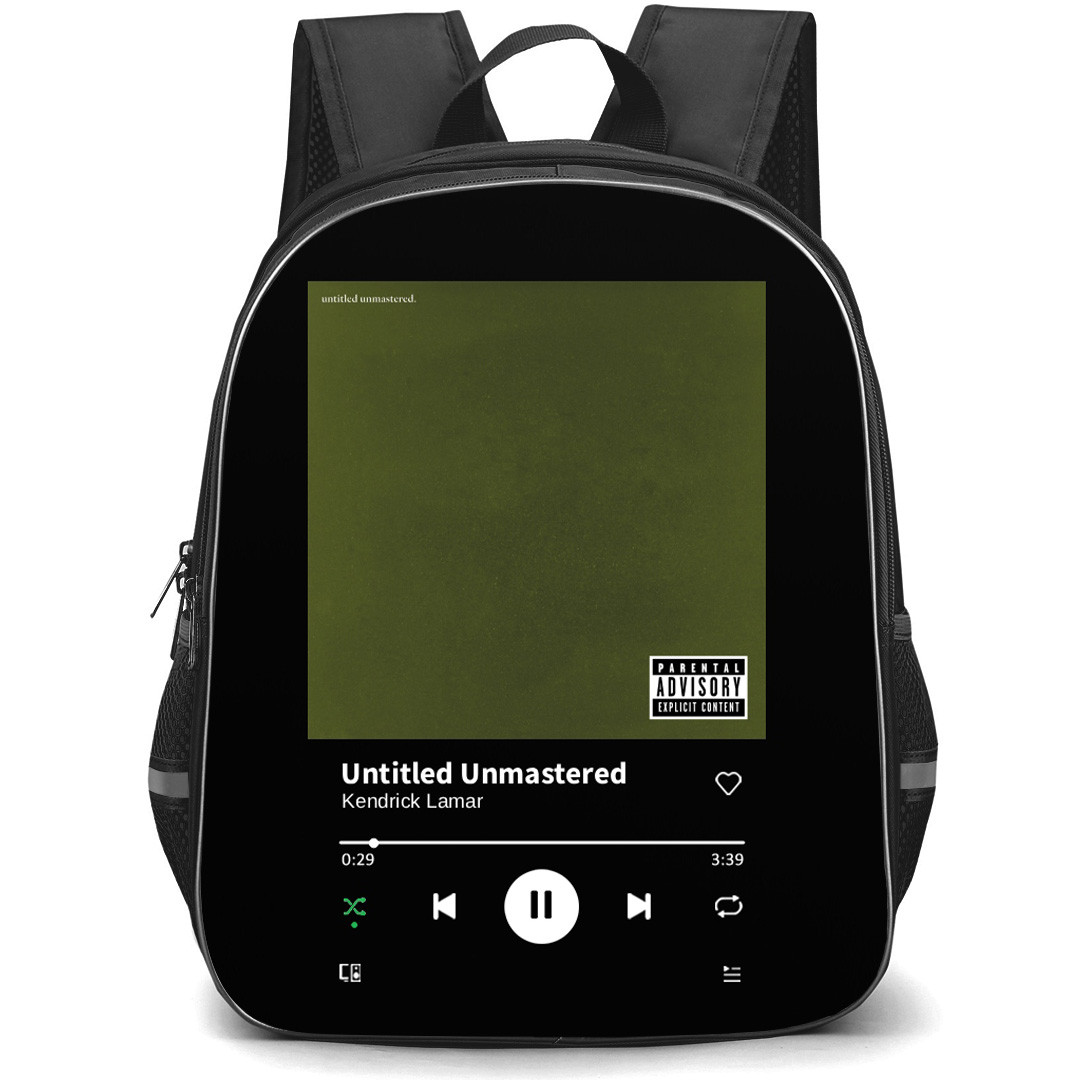 Kendrick Lamar Backpack School Bag StudentPack - Kendrick Lamar Untitled Unmastered Album Cover