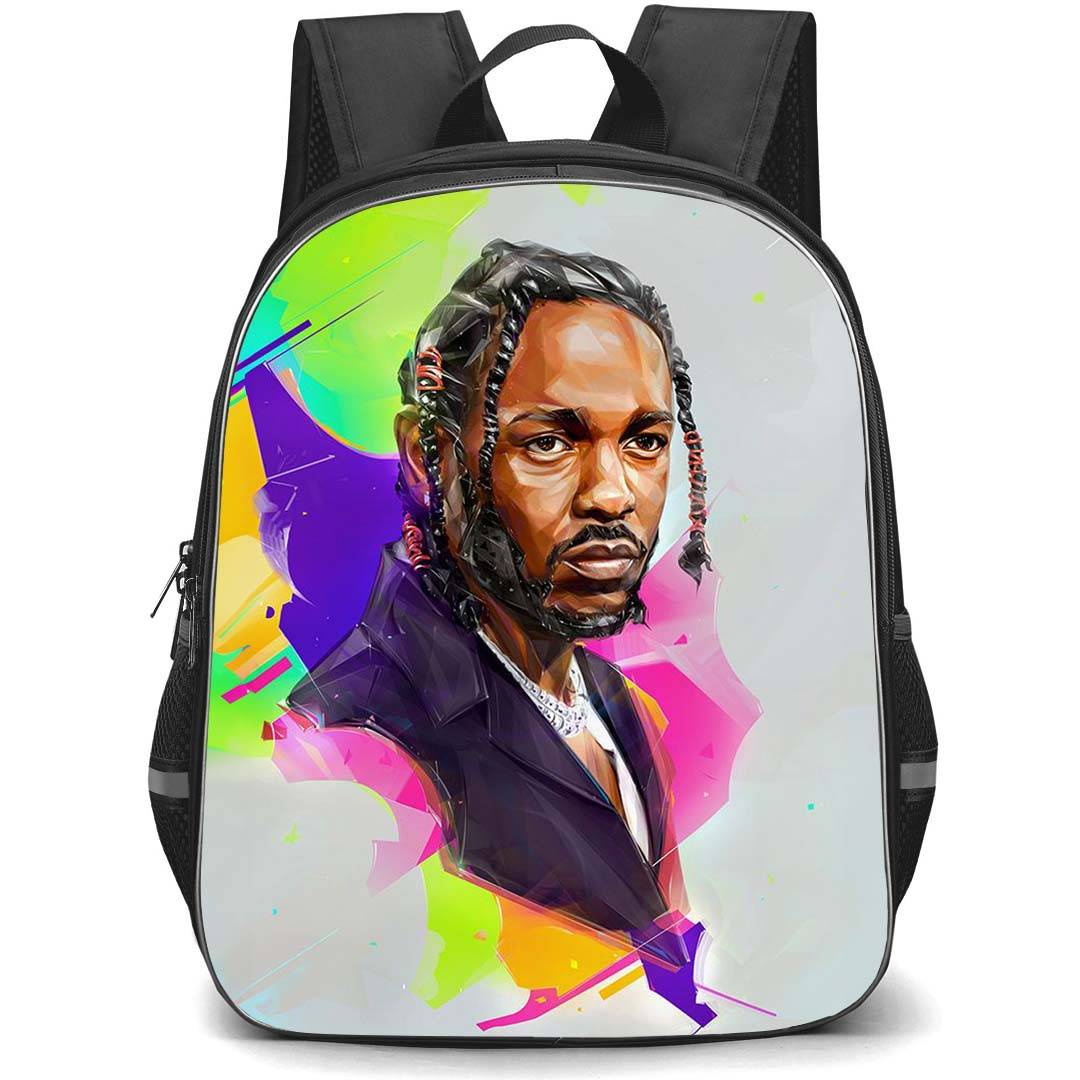 Kendrick Lamar Backpack StudentPack - Kendrick Lamar Wpap Art
