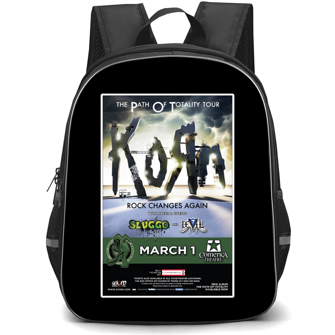 Korn Backpack School Bag StudentPack - Korn Path Of Totality Tour Poster