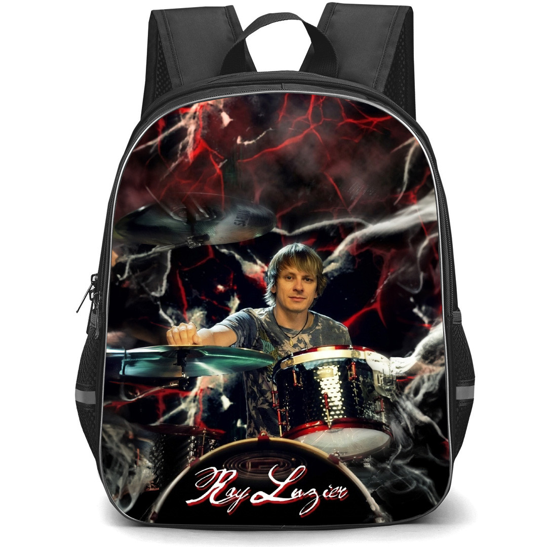 Korn Backpack School Bag StudentPack - Korn Ray Luzier Portrait Red Black Background