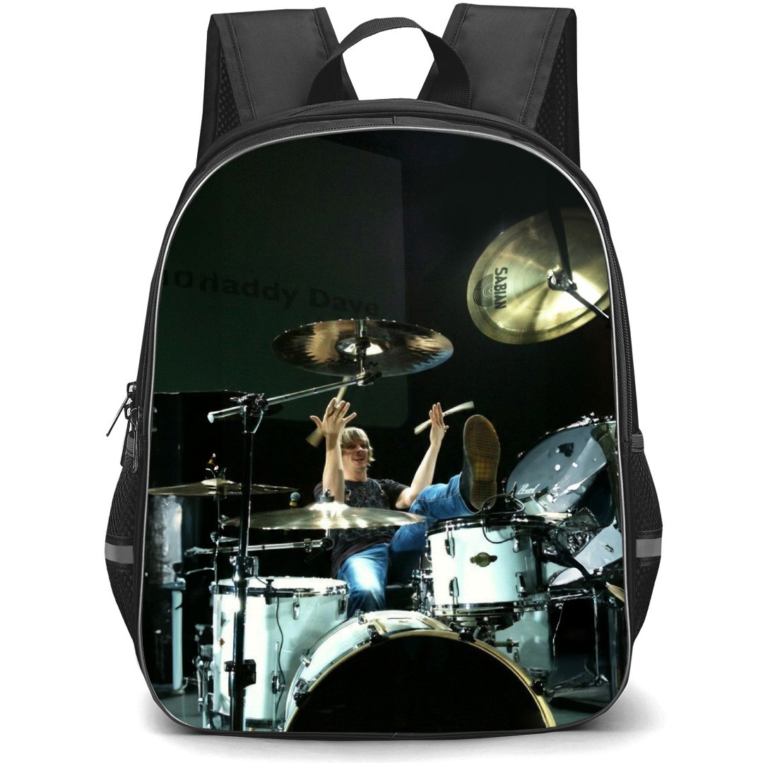 Korn Backpack School Bag StudentPack - Korn Ray Luzier Spinning Drum Sticks Pose