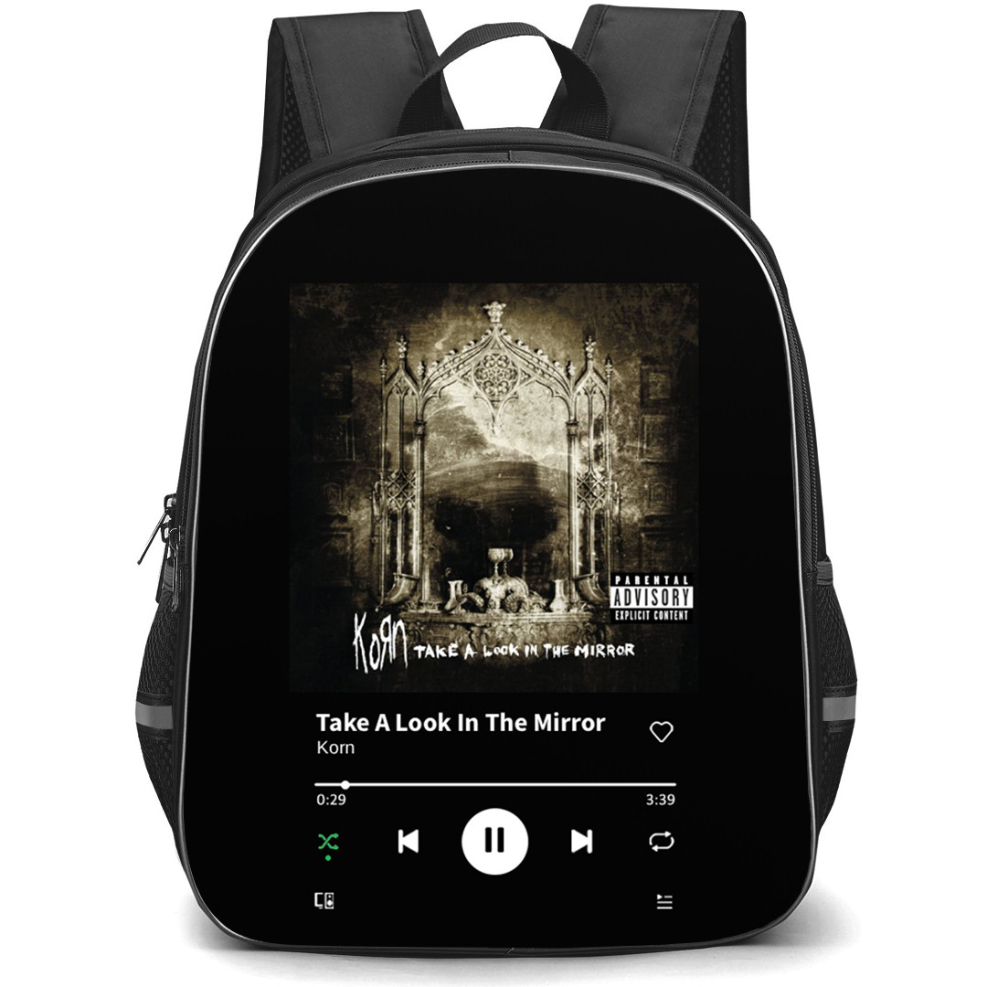 Korn Backpack School Bag StudentPack - Korn Take A Look In The Mirror Album Cover