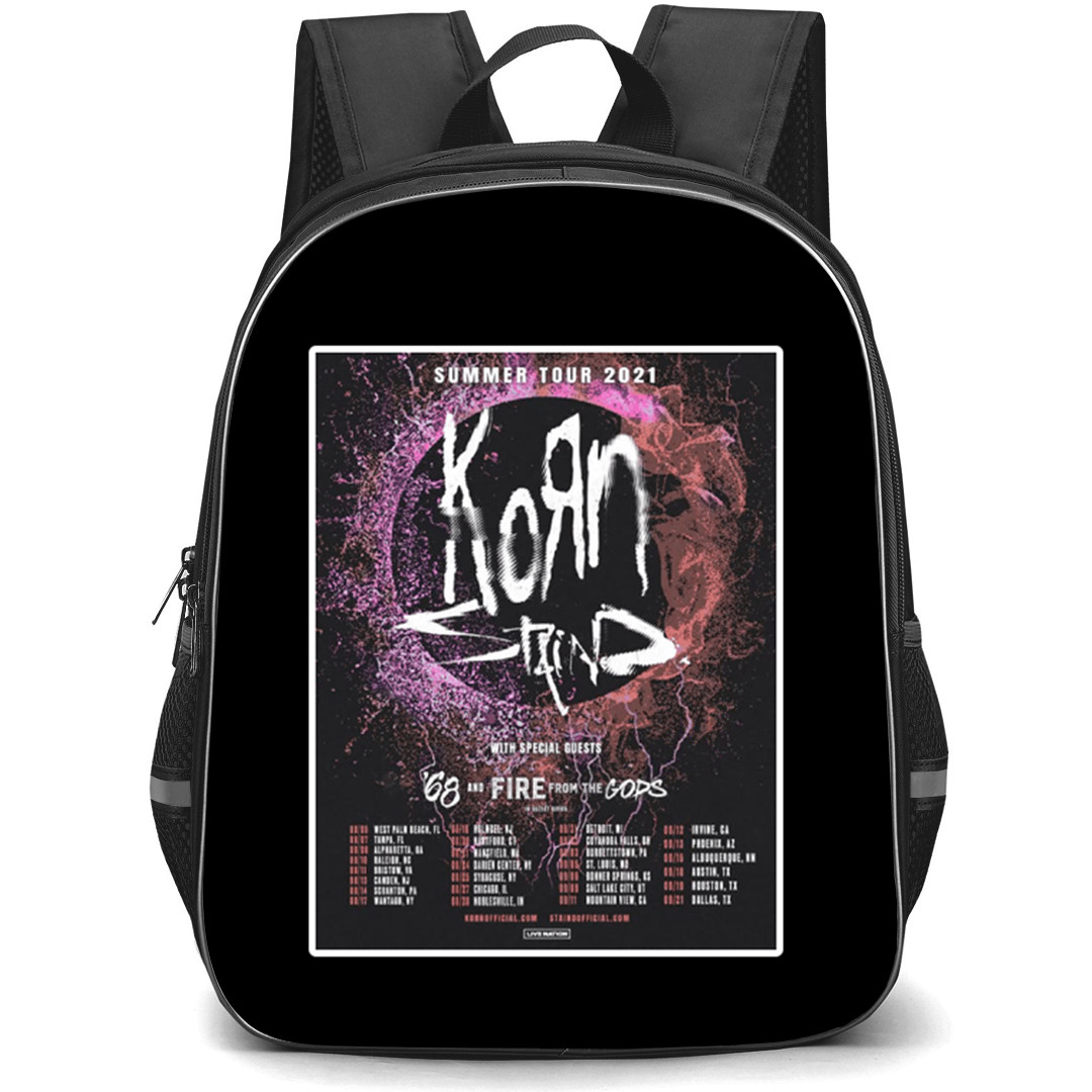 Korn Backpack School Bag StudentPack - Korn X Staind Concert Poster