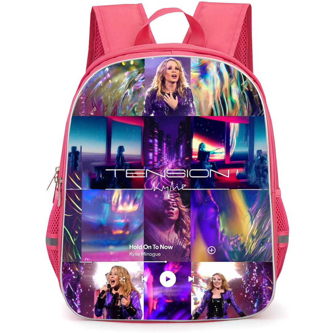 Kylie Minogue Backpack School Bag StudentPack - Kylie Minogue Hold On To Now Collage