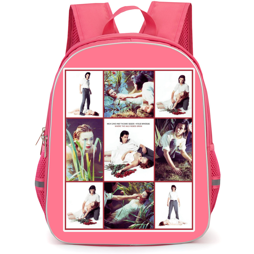 Kylie Minogue Backpack School Bag StudentPack - Kylie Minogue Where The Wild Roses Grow Collage