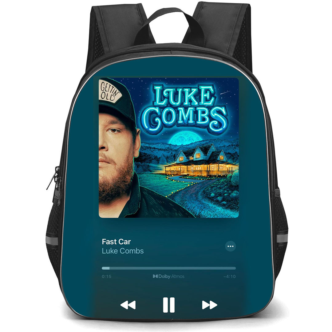 Luke Combs Backpack StudentPack - Luke Combs Fast Car Playlist Poster