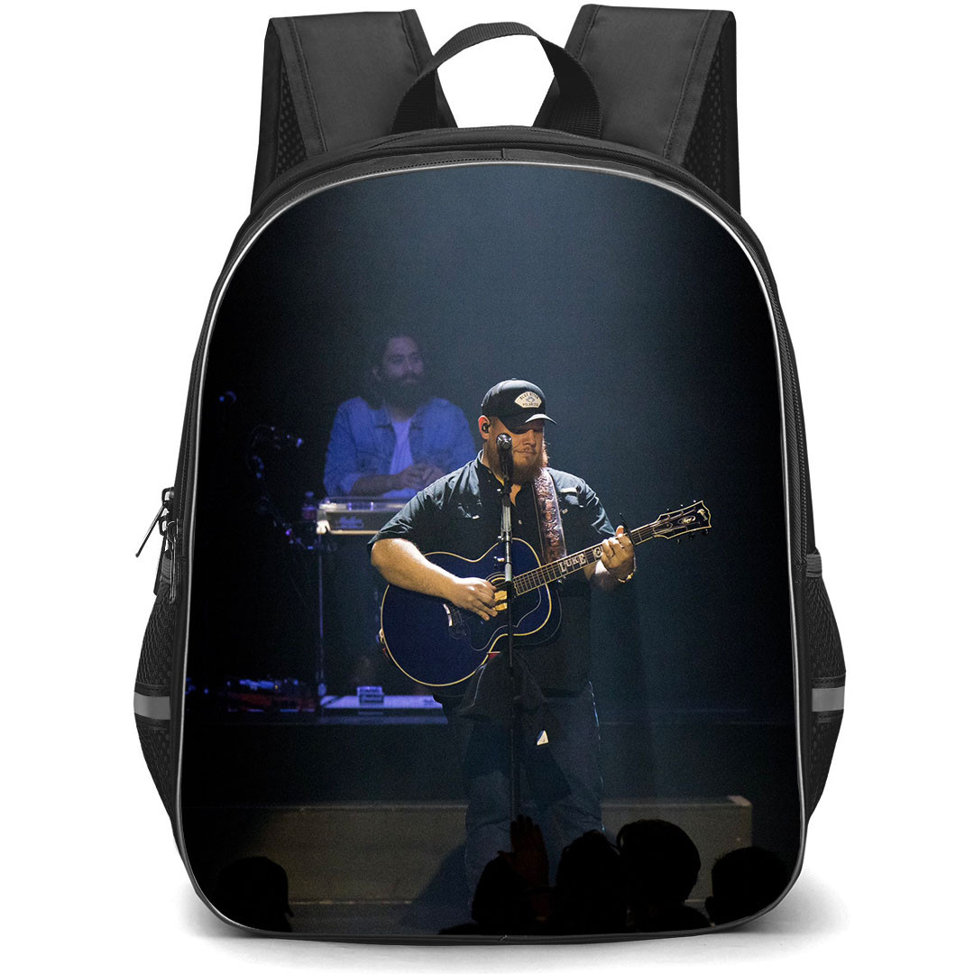 Luke Combs Backpack StudentPack - Luke Combs Playing Guitar On Stage Poster