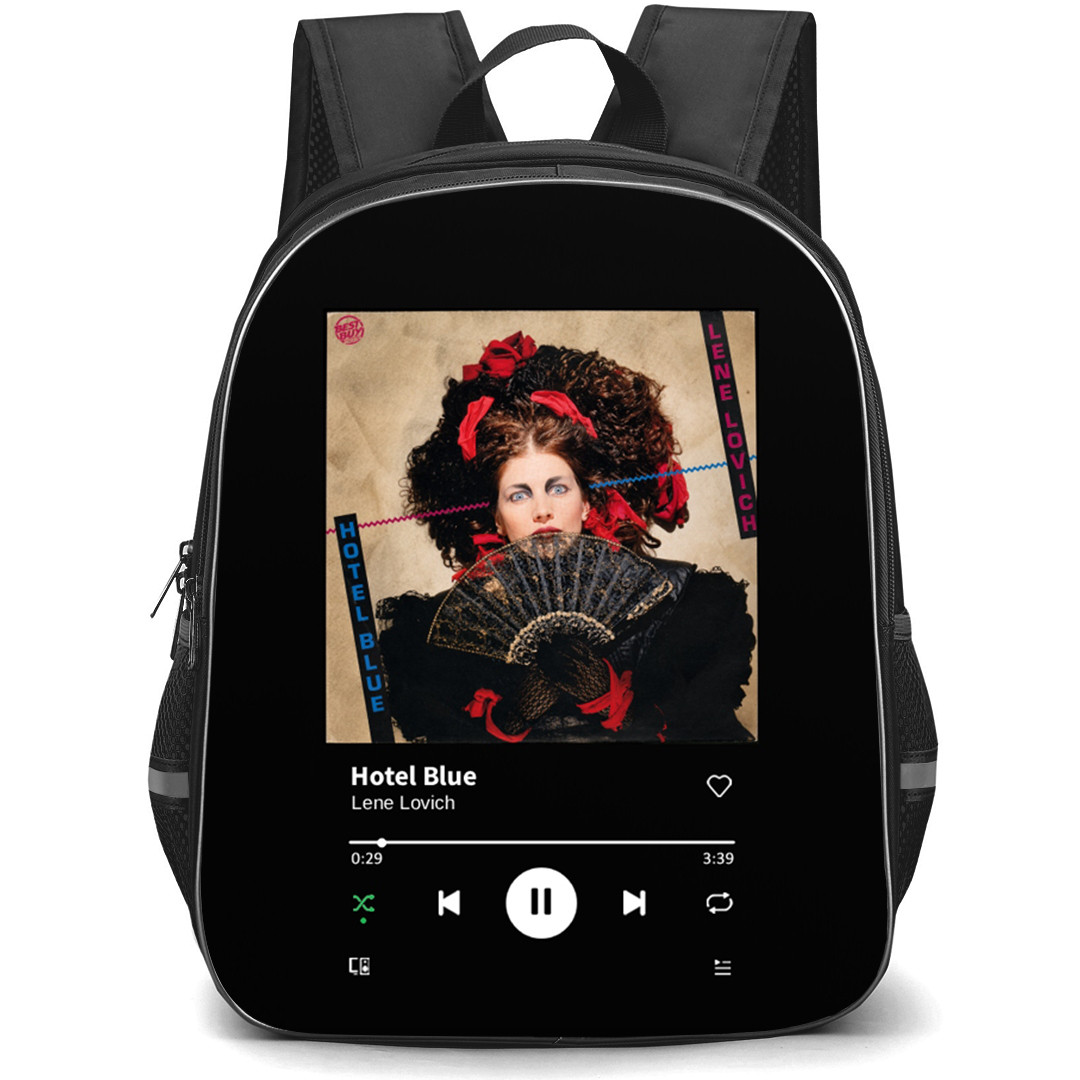 Lene Lovich Backpack School Bag StudentPack - Lene Lovich Hotel Blue Album Cover