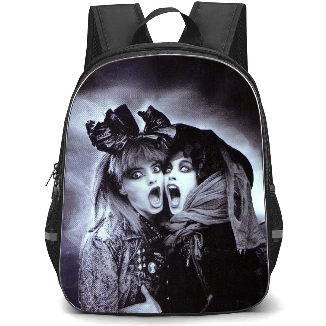 Lene Lovich Backpack School Bag StudentPack - Lene Lovich And Nina Hagen Side Portrait Greyscale