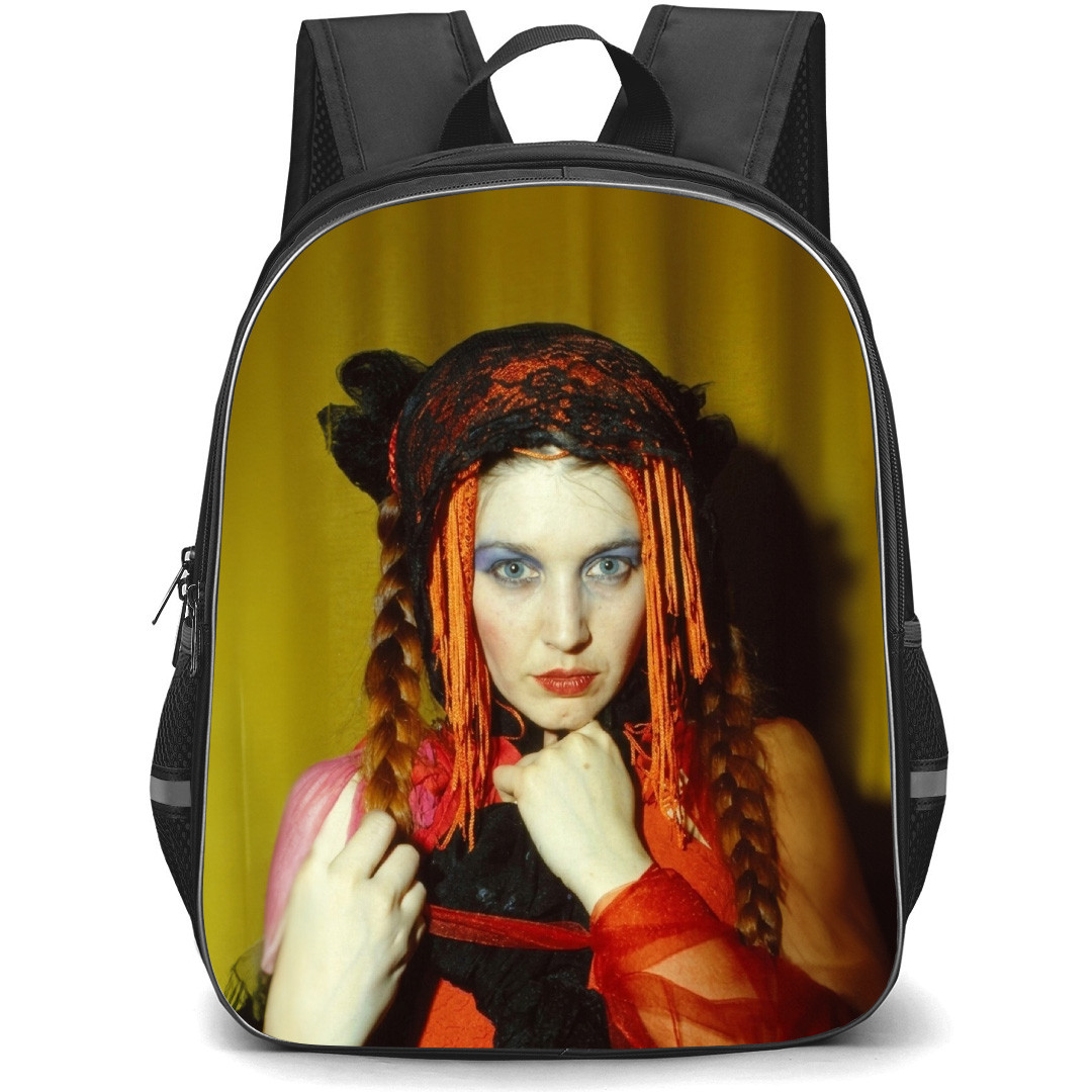 Lene Lovich Backpack School Bag StudentPack - Lene Lovich Portrait Wearing Orange Outfit