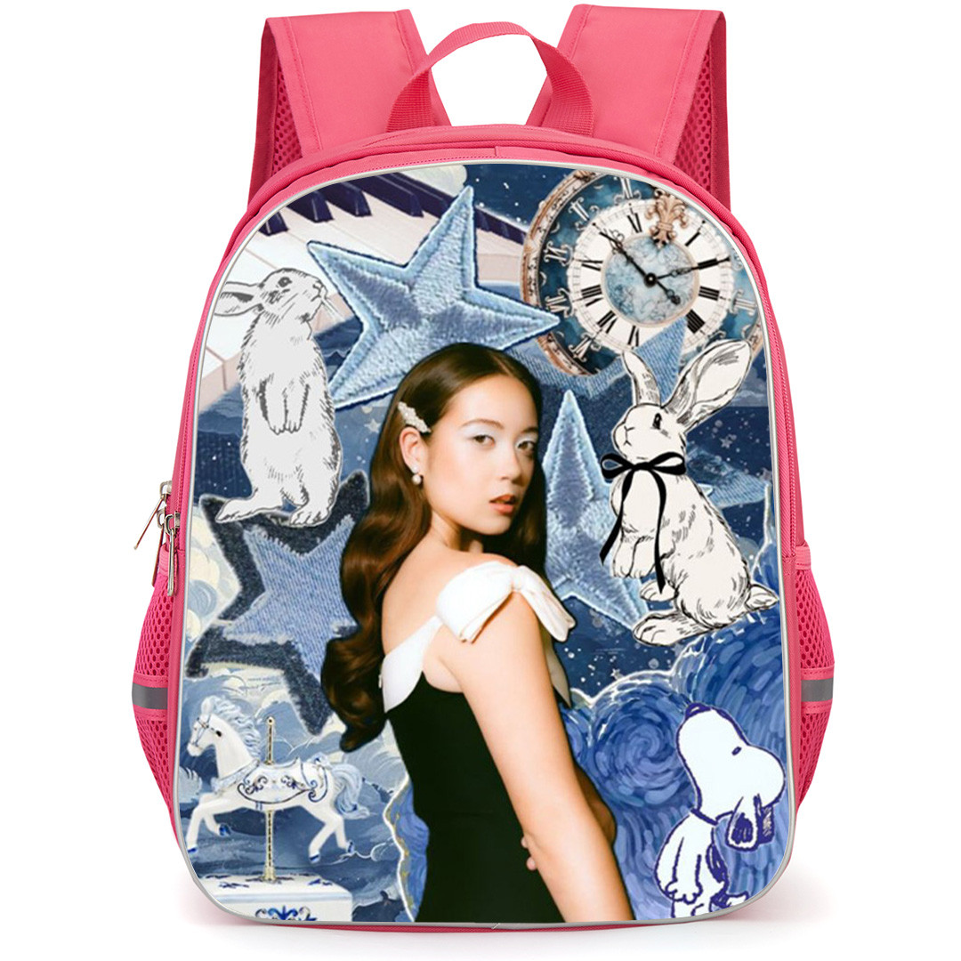 Laufey Backpack School Bag StudentPack - Laufey Blue Tone Collage Poster